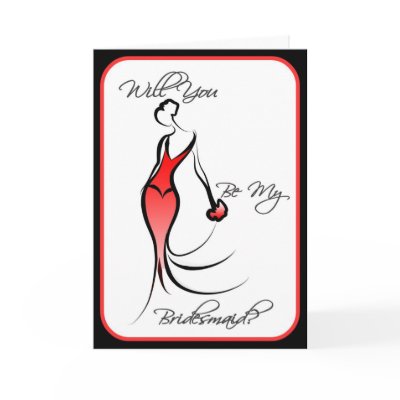 Be My Bridesmaid Invitation for Bridal Attendants Cards