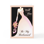Be My Bridesmaid Invitation for Bridal Attendants cards