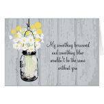 Be My Bridesmaid - Mason Jar & Wildflowers Card