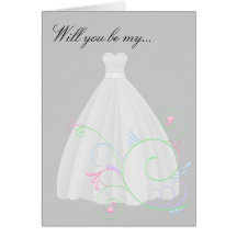 Be My Bridesmaid or Maid of Honor Card