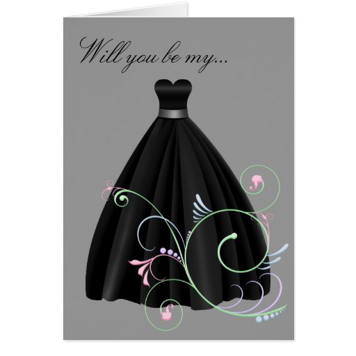 Be My Bridesmaid or Maid of Honor Card