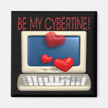 Be My Cybertine Fridge Magnet