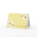 Be My Flower Girl Honey Bees on Yellow cards