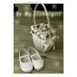 Be my flowergirl card