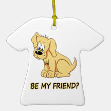 Be my friend? christmas tree ornament