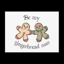 be my gingerbread man postcards