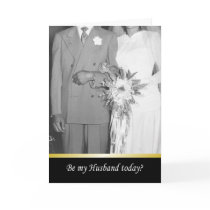 Be my husband today? - FUNNY Card
