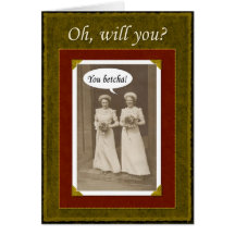 Be my Maid of Honor? Greeting Cards