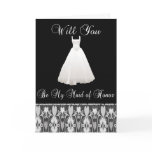Be My Maid of Honor Invitation in Lace cards