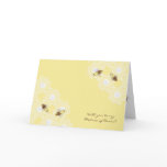 Be My Matron of Honor Honey Bees on Yellow Card