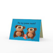 Be My Prime Mate Love Valentine's Day Card by zooogle Be My Prime Mate Love Valentine's Day Card