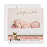 Be My Teddy Bear Photo Birth Announcement
