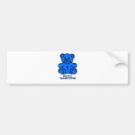 Be My Valentine Bear Blue The MUSEUM Zazzle Gifts Bumper Sticker