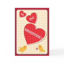 Be My Valentine Bird Greeting Card