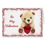 Be My Valentine Card card