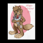 Be my valentine-card version- postcards