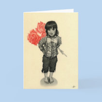 Be my Valentine elf boy Card cards