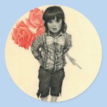 Be my valentine elf boy Sticker stickers