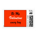 Be My Valentine every day - 2010 postage