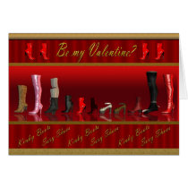 Be my Valentine? Kinky Boots, Sexy Shoes cards
