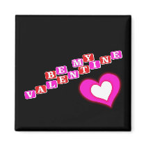 Be My Valentine magnets by dndartstudio Be My Valentine magnets