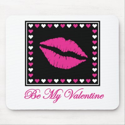 Be my Valentine Mouse Mats by shopaholicchick