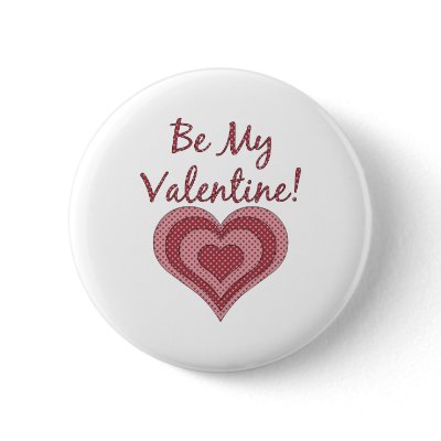 Be My Valentine Polka Dot Country Heart Buttons by iheartshop