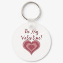 Be My Valentine Polka Dot Country Heart keychains by iheartshop Be My Valentine Polka Dot Country Heart keychains