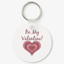 Be My Valentine Polka Dot Country Heart keychains by iheartshop Be My Valentine Polka Dot Country Heart keychains
