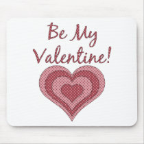 Be My Valentine Polka Dot Country Heart mousepads by iheartshop Be My Valentine Polka Dot Country Heart mousepads