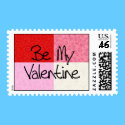 Be My Valentine Postage Stamp by dndartstudio Be My Valentine Postage Stamp