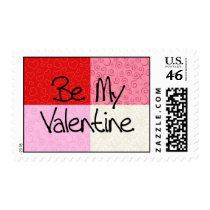 Be My Valentine Postage Stamp by dndartstudio Be My Valentine Postage Stamp