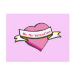 Be My Valentine Postcard
