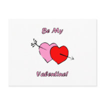 Be My Valentine Postcard