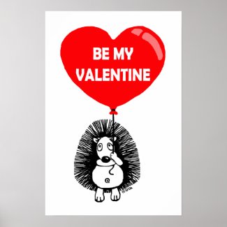 Be my valentine poster