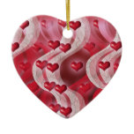 "Be my valentine" red heart decoration Christmas Tree Ornaments