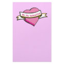 Be My Valentine Stationery stationery