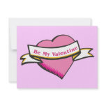 Be My Valentine Stationery Invites