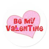 Be My Valentine stickers