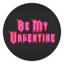 Be My Valentine stickers