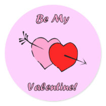 Be My Valentine Stickers