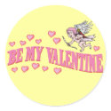 Be My Valentine Stickers