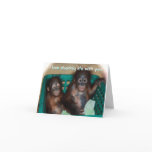 Be My Valentine Sweet Baby Animal Photo Greeting Card