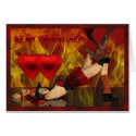 Be my Valentine, two hearts, sexy female, dragon, cards