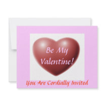 Be My Valentine! -Valentines Day Dinner Invitation