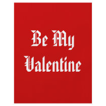 Be My Valentine. Valentines Day. Red and White. Flyer Design