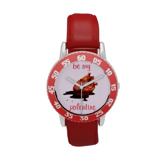 be my valentine wrist watch