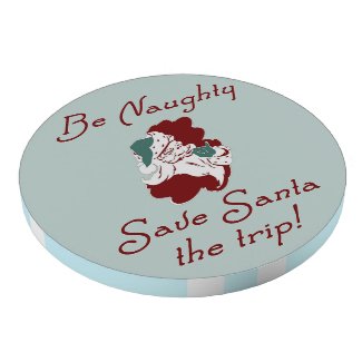 Be Naughty Santa Poker Chip Set