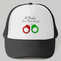 Be Naughty Save Santa The Trip (Handcuffs) hats