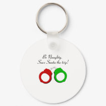 Be Naughty Save Santa The Trip Handcuffs keychains